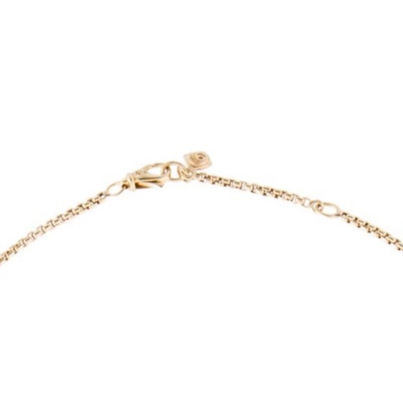 DAVID YURMAN 18K & STERLING SILVER ANGLE COIN AMULET PENDANT NECKLACE - Picture 9 of 13